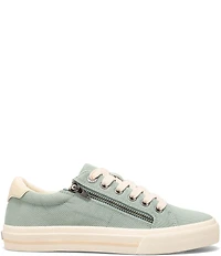 Taos Footwear Z-Soul Canvas Zip Detail Sneakers