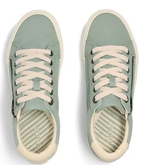 Taos Footwear Z-Soul Canvas Zip Detail Sneakers