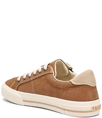 Taos Footwear Z-Soul Canvas Zip Detail Sneakers