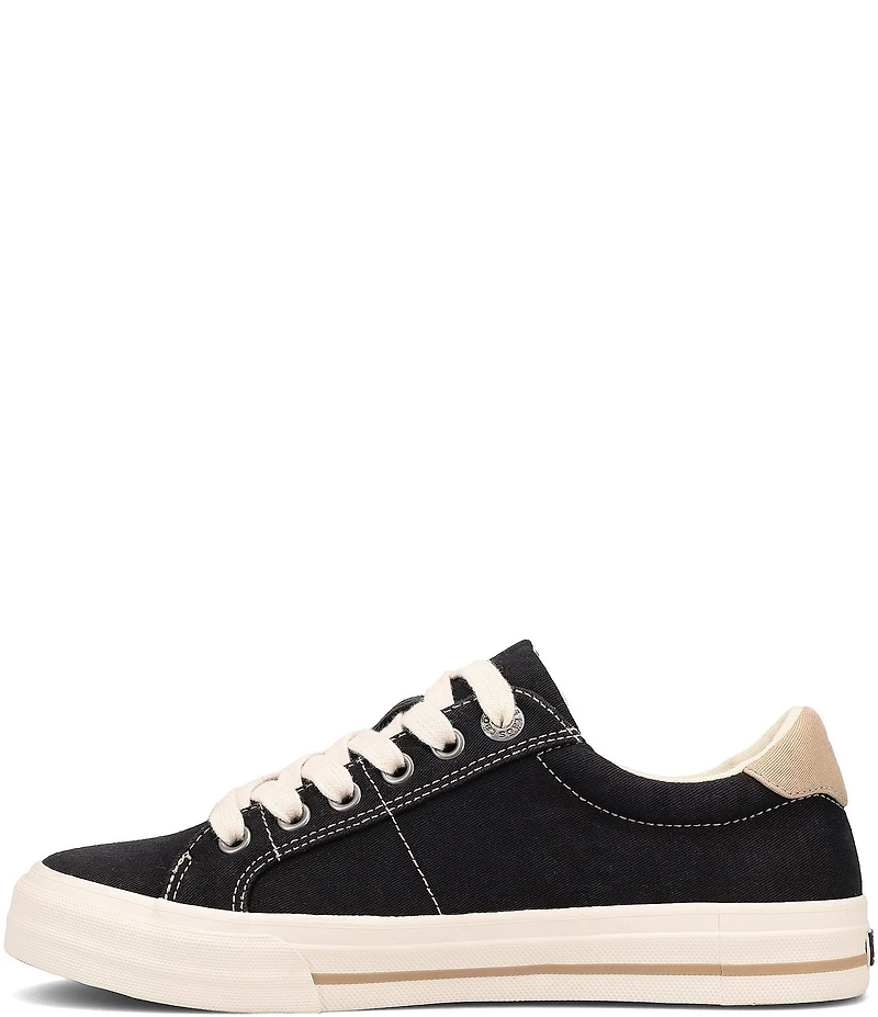 Taos Footwear Z-Soul Canvas Zip Detail Sneakers