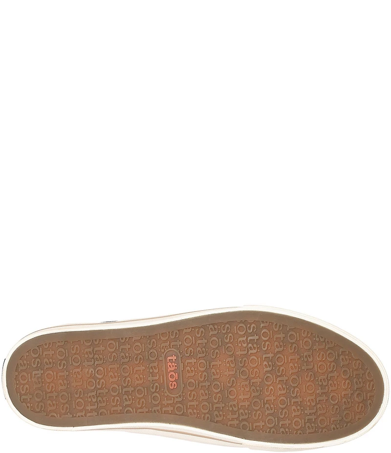 Taos Footwear Z-Soul Canvas Zip Detail Sneakers