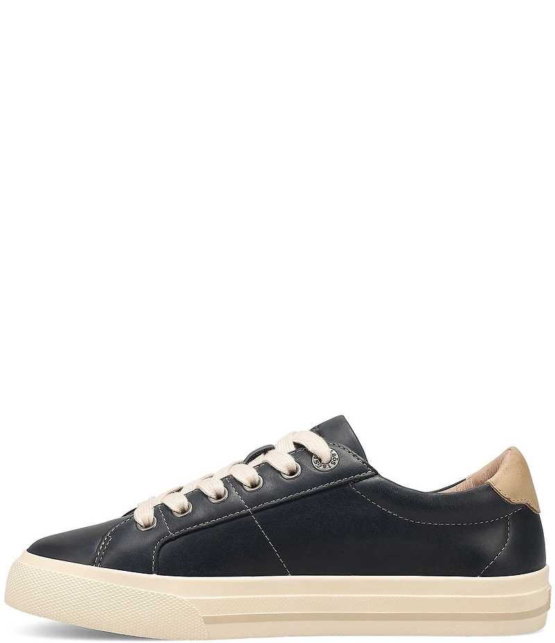 Taos Footwear Z-Soul Lux Leather Zip Platform Sneakers