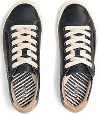Taos Footwear Z-Soul Lux Leather Zip Platform Sneakers