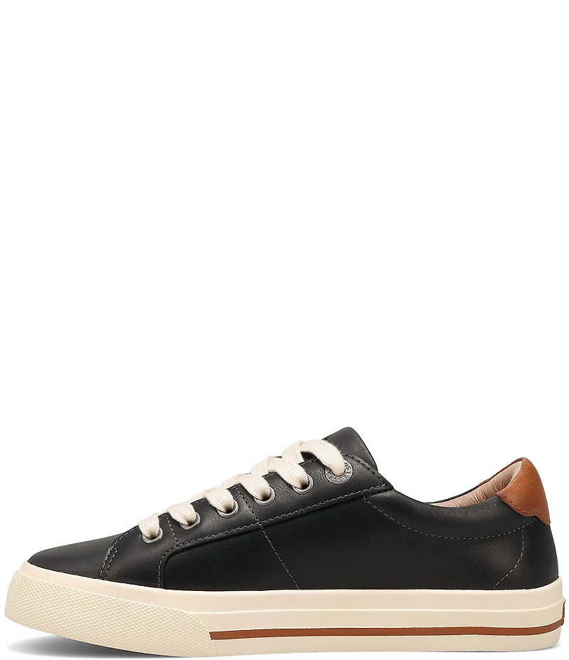 Taos Footwear Z-Soul Lux Leather Zip Platform Sneakers