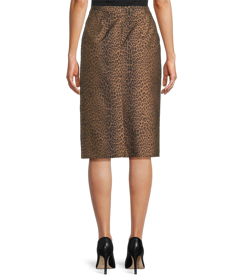 Tara Jarmon Jaden Leopard Print Pencil Skirt