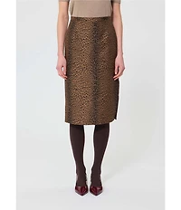 Tara Jarmon Jaden Leopard Print Pencil Skirt