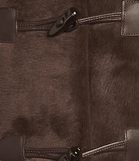 Tara Jarmon Maurizio Faux Fur Point Collar Long Sleeve Coat