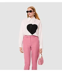 Tara Jarmon Philippa Flat Front Roll Cuff Cropped Pants