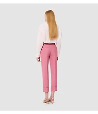 Tara Jarmon Philippa Flat Front Roll Cuff Cropped Pants