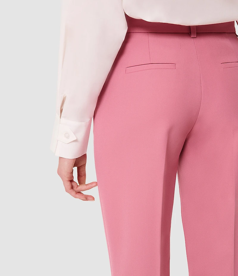 Tara Jarmon Philippa Flat Front Roll Cuff Cropped Pants