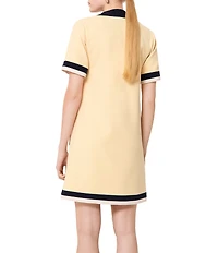 Tara Jarmon Reowa V-Neck Short Sleeve Mini Dress