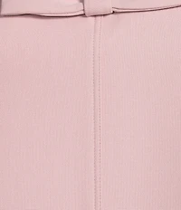 Tara Jarmon Roch Woven Round Neck Sleeveless Bow A-Line Dress
