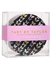 Tart by Taylor Monarch Butterfly Acrylic Coasters, Set of 4