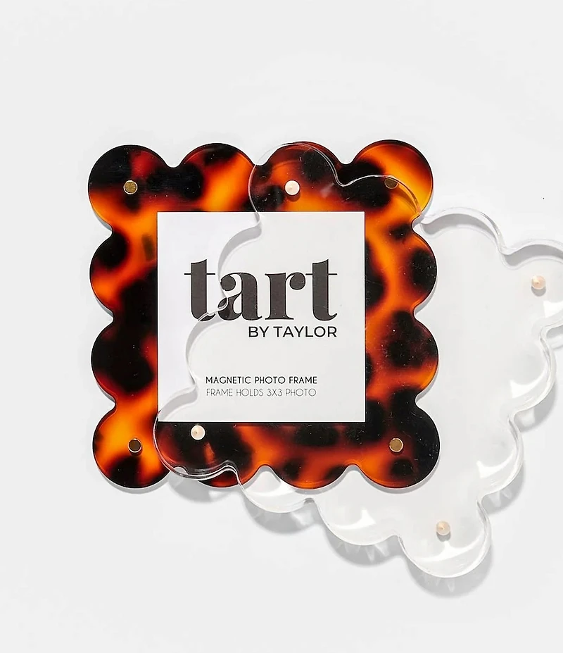 Tart by Taylor Tortoise Mini Acrylic Scallop Edge Picture Frame