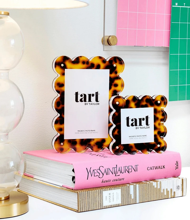 Tart by Taylor Tortoise Mini Acrylic Scallop Edge Picture Frame