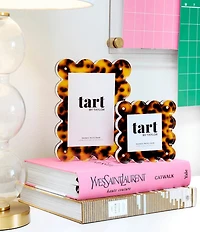 Tart by Taylor Tortoise Mini Acrylic Scallop Edge Picture Frame