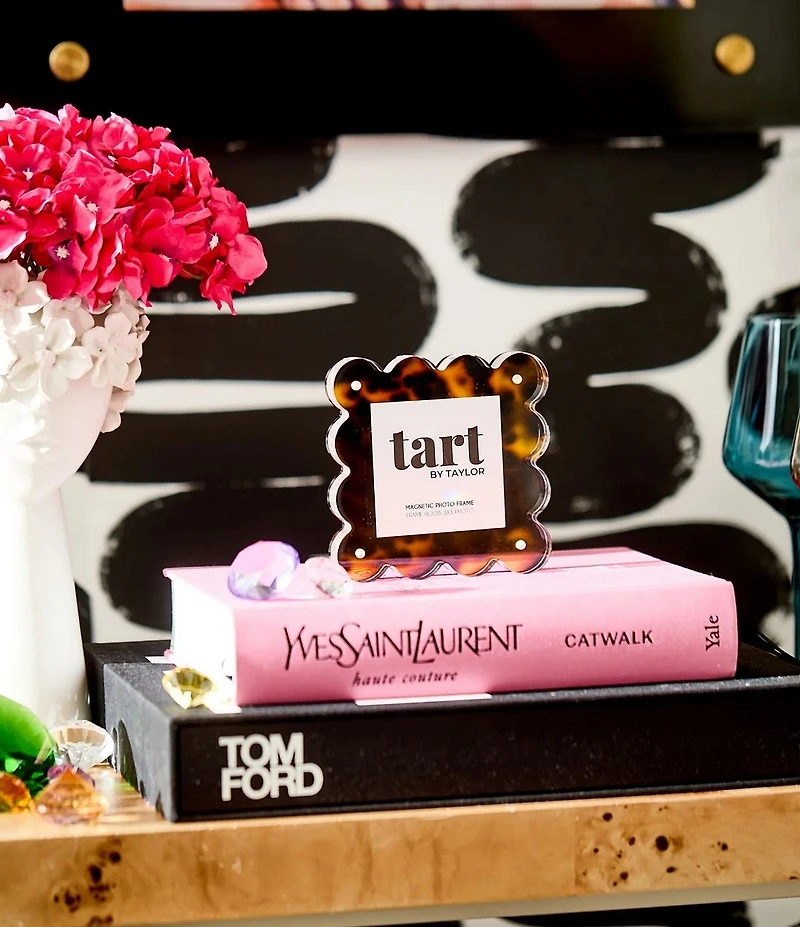 Tart by Taylor Tortoise Mini Acrylic Scallop Edge Picture Frame