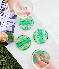 Tart by Taylor X Lara Park Boca Bay Acrylic Coasters, Set of 4