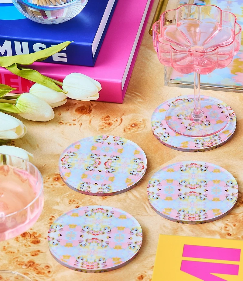 Tart by Taylor x Laura Park Brooks Avenue Acrylic Coasters, Set of 4