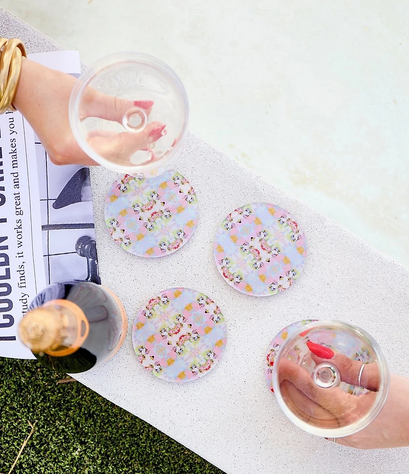 Tart by Taylor x Laura Park Brooks Avenue Acrylic Coasters, Set of 4