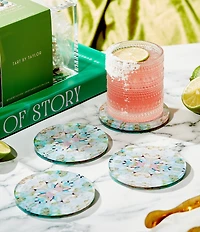 Tart by Taylor X Laura Park Martini Olives Acrylic Coasters, Set of 4