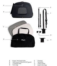 Tavo Pet Crispin™ Crash-Tested Pet Travel, Large Crate