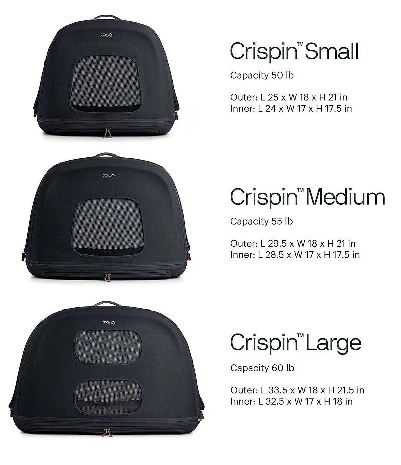 Tavo Pet Crispin Crash-Tested Pet Travel Crate