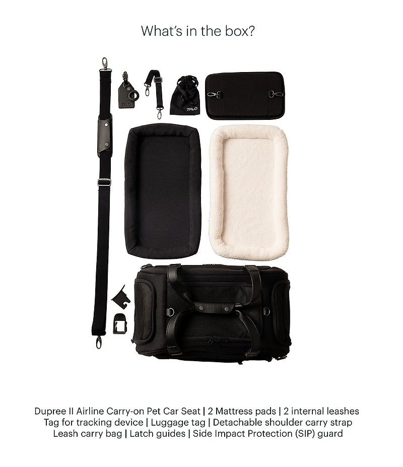 Tavo Pet Dupree™ II Airline Carry-On Pet Car Seat