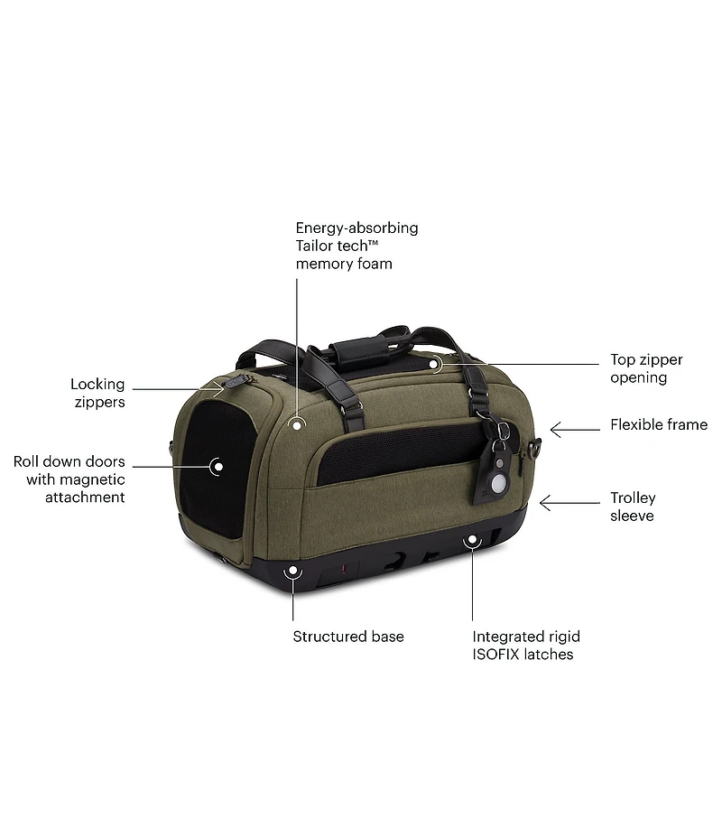 Tavo Pet Dupree™ II Airline Carry-On Pet Car Seat