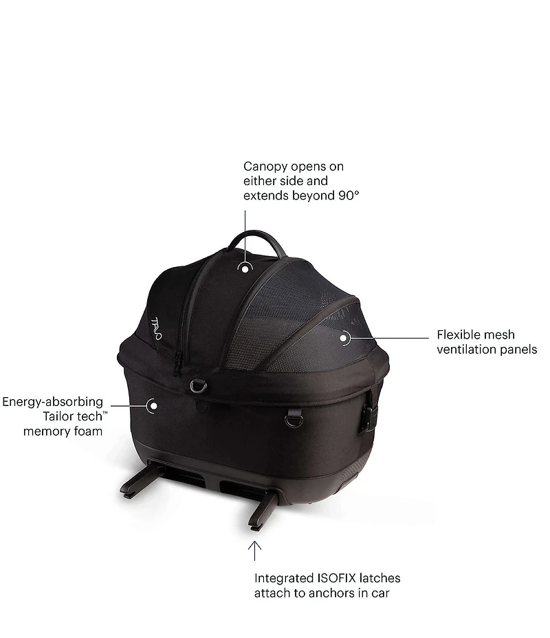 Tavo Pet Maeve™ Iso 5X Car Seat + Roscoe™ Stroller Frame Travel System