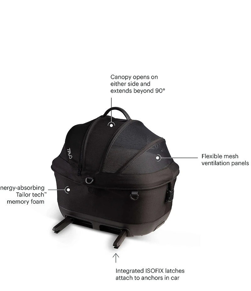 Tavo Pet Maeve™ Iso 5X Car Seat + Roscoe™ Stroller Frame Travel System
