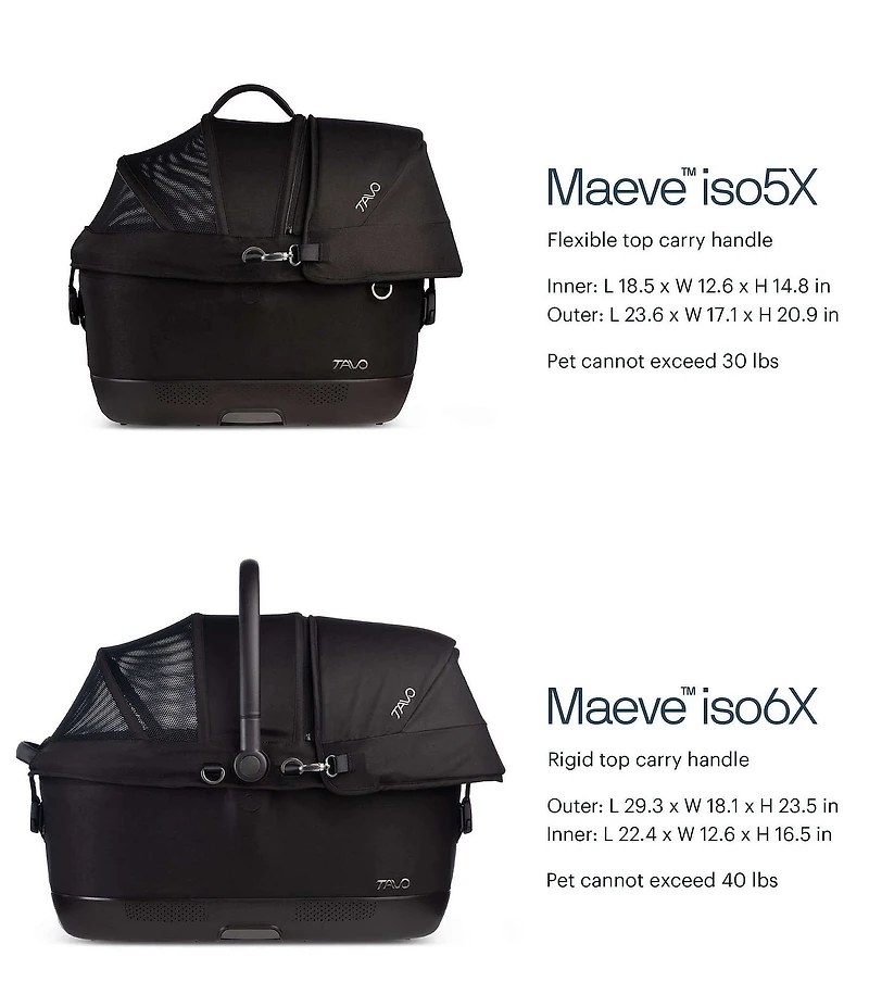 Tavo Pet Maeve™ Iso 6X Pet Car Seat