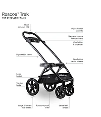 Tavo Pet Maeve™ iso Wind + Roscoe™ Trek Pet Car Seat + Stroller Travel System, ISO5X Wind Size