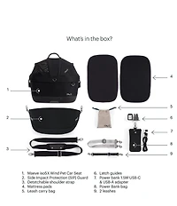 Tavo Pet Maeve™ ISO Wind Pet Car Seat with Built in Fan & Isofix Latches