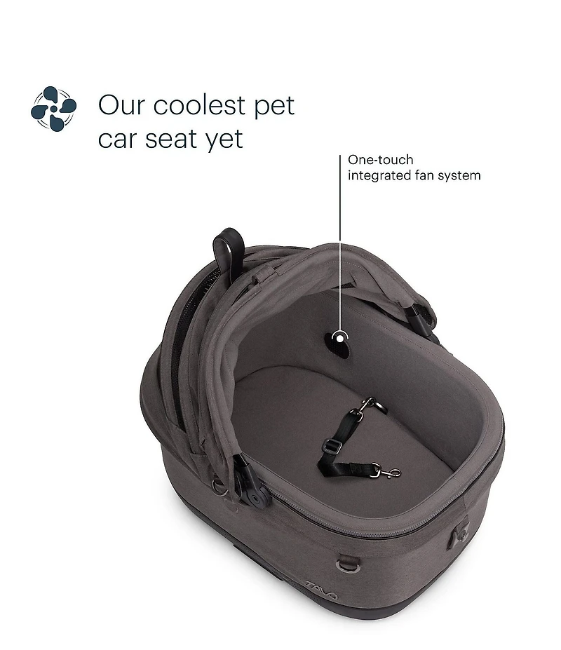 Tavo Pet Maeve™ ISO Wind Pet Car Seat with Built in Fan & Isofix Latches