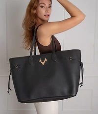 Taxidermy Liz Large Pebble Leather Tote Bag