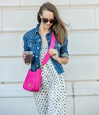 Taxidermy Sayre Leather Mini Sling Crossbody Bag