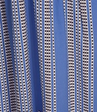 Taylor Striped V-Neckline Elbow Length Sleeve Tiered Bottom Maxi Dress
