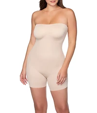TC Fine Shapewear Dress Rehearsal Strapless Mid-Thigh Shaping Bodysuit