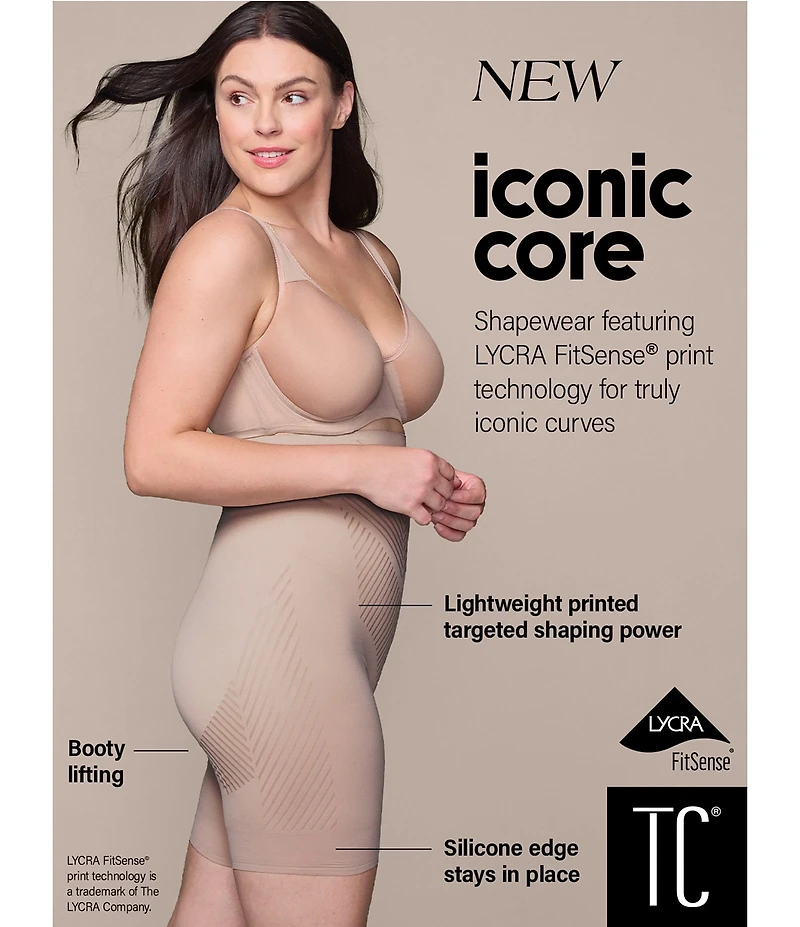 TC Fine Shapewear Iconic Core Extra Firm High Waist Thigh Slimmer With Rear Lift