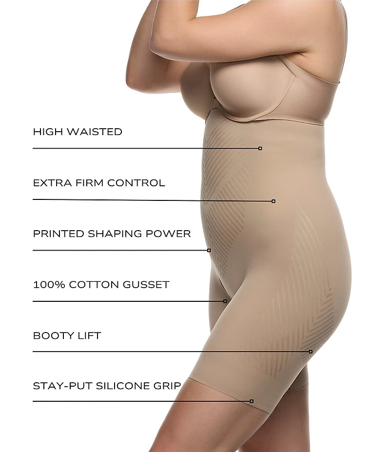 TC Fine Shapewear Iconic Core Extra Firm High Waist Thigh Slimmer With Rear Lift