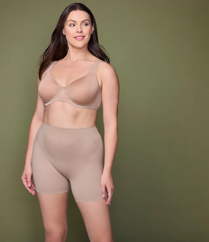 TC Fine Shapewear Iconic Core Mid-Thigh Extra Firm Shaping Short With Rear Lift