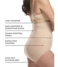 TC Fine Shapewear Shape Away Back Magic Hi-Waist Brief Panty