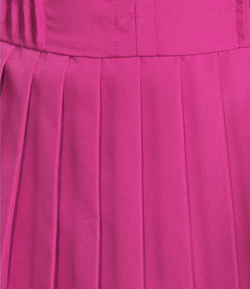 TCEC Poplin Drop Waist Pleated Dress