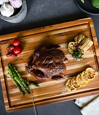Teakhaus Professional Carving Board with Juice Canal