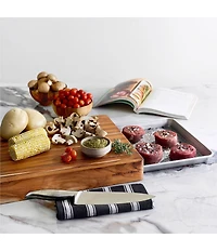 Teakhaus x USA Pan Prep To Pan Cutting Board With Half Sheet Pan