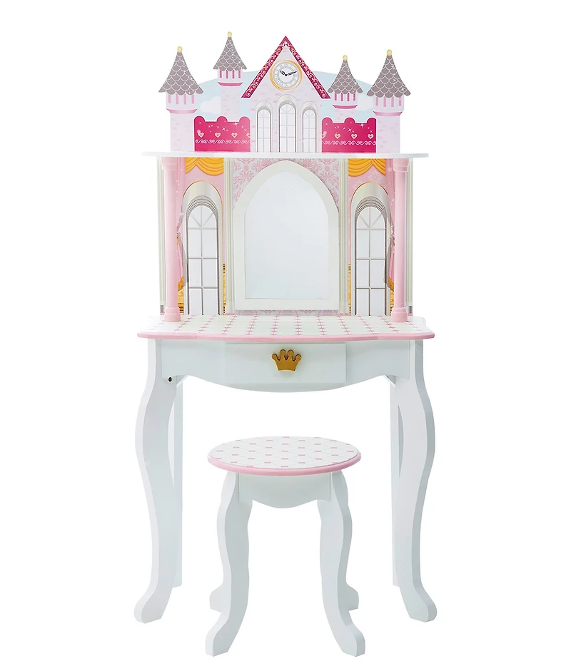 Teamson Kids Dreamland Multi Castle Play Vanity & Accessories Set