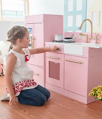 Teamson Kids Little Chef Charlotte 2-Piece Modular Wooden Play Kitchen