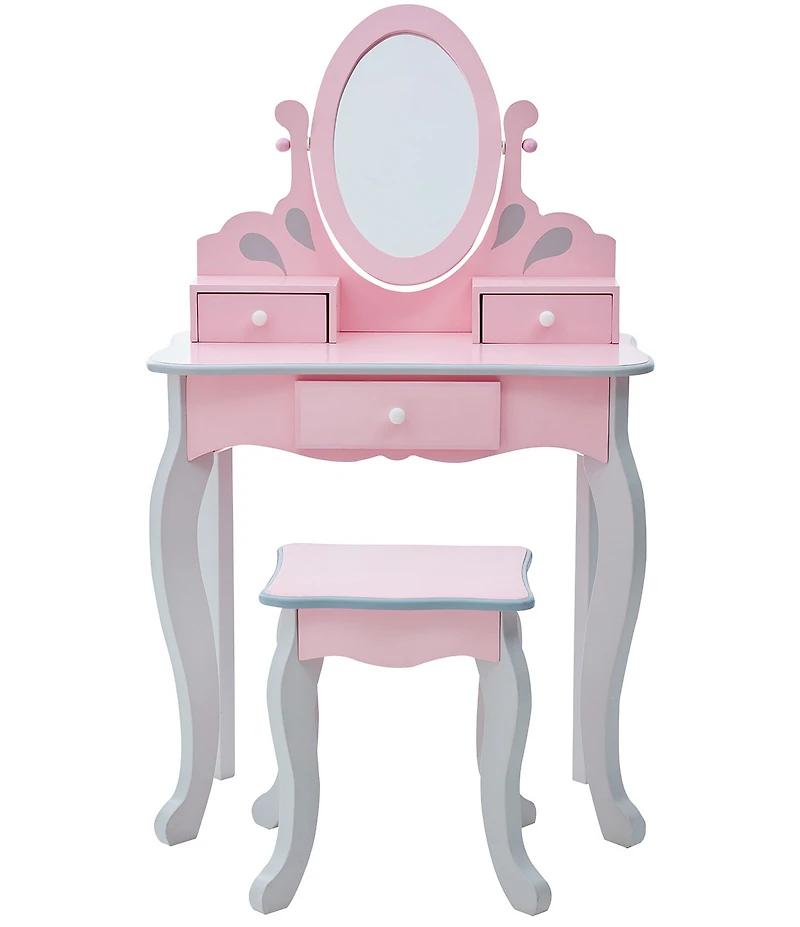 Teamson Kids Little Princess Rapunzel Vanity & Stool Set