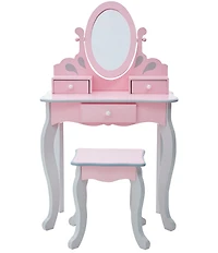 Teamson Kids Little Princess Rapunzel Vanity & Stool Set